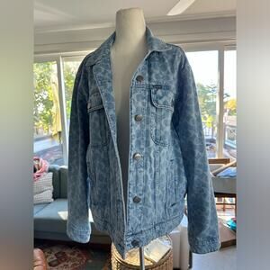 Coach Signature Denim Jean Logo C Monogram Jacket M